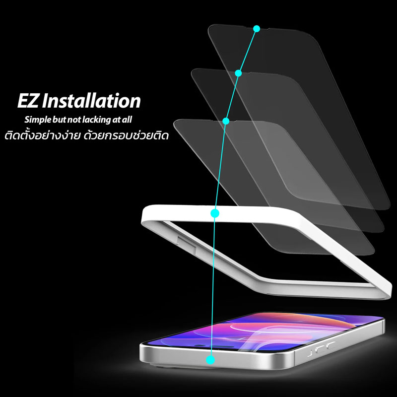 ฟิล์มกระจก iphone 14 pro Dome glass EZ Glass