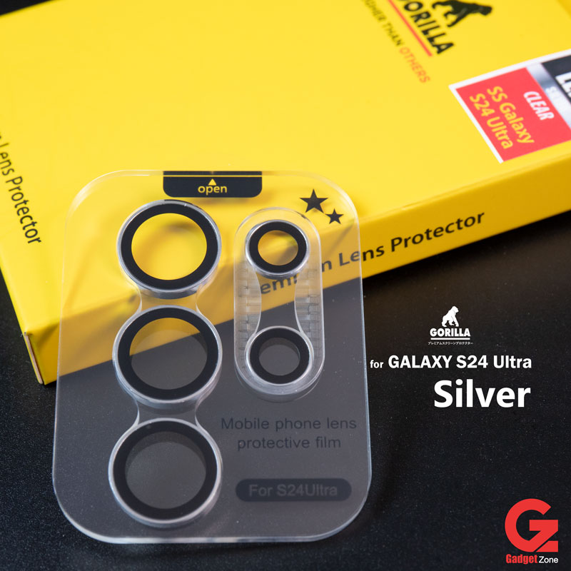 ฟิล์มเลนส์ S24 Ultra Gorilla Aluminium lens Silver