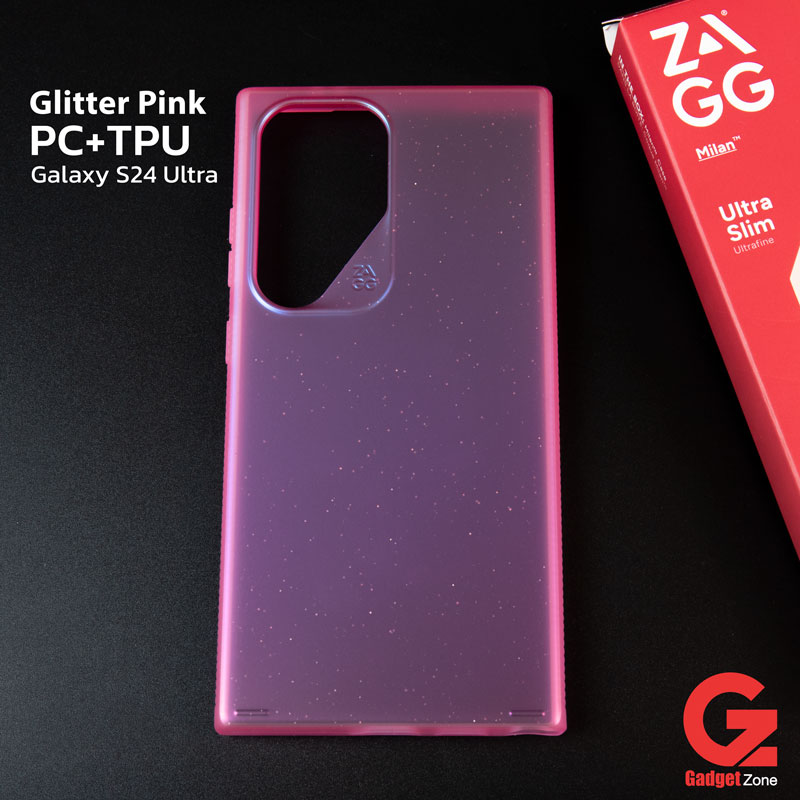 เคส S24 Ultra Zagg Glitter Pink